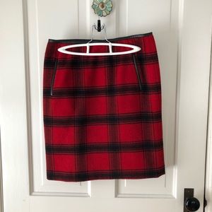 Plaid Pencil Skirt